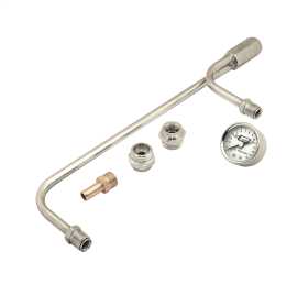 Chrome Plated Fuel Lines With Fuel Pressure Gauge 1559